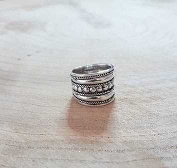 Boho ring van zilver
