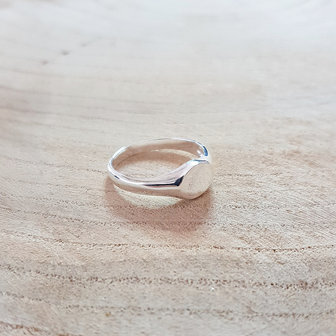 Graveerbare ring van zilver