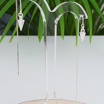 Oorbellen met een punthanger