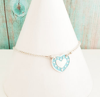 Ketting met turquoise hart