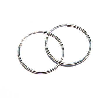 zilveren creolen 30 mm