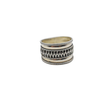 Zilveren boho ring