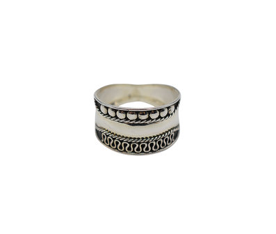 Ring van zilver Boho