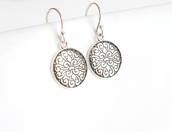 mandala oorbellen