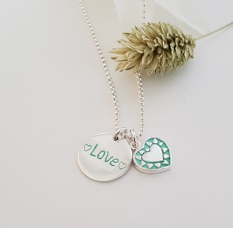 tutti amore zilveren ketting edenshop