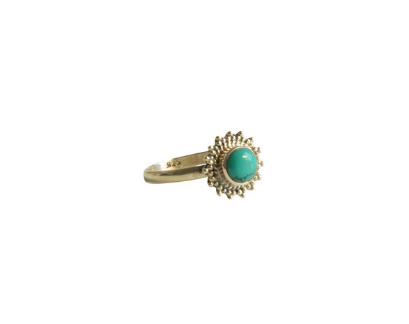 ring zilver turquoise www.edenshop.nl