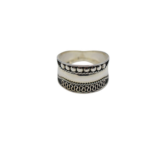 Ring van zilver Boho