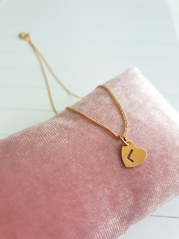 Goud ketting hartje