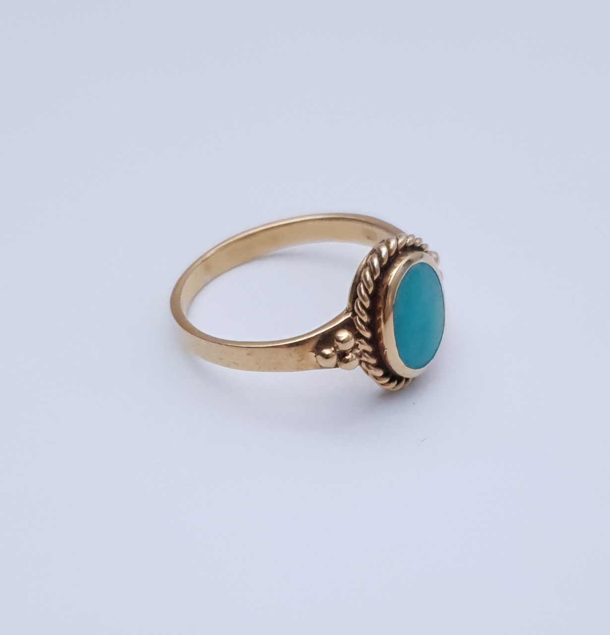 vergeten vinger Verlenen Gouden Ring Turquoise Steen Deals, SAVE 31% - lutheranems.com