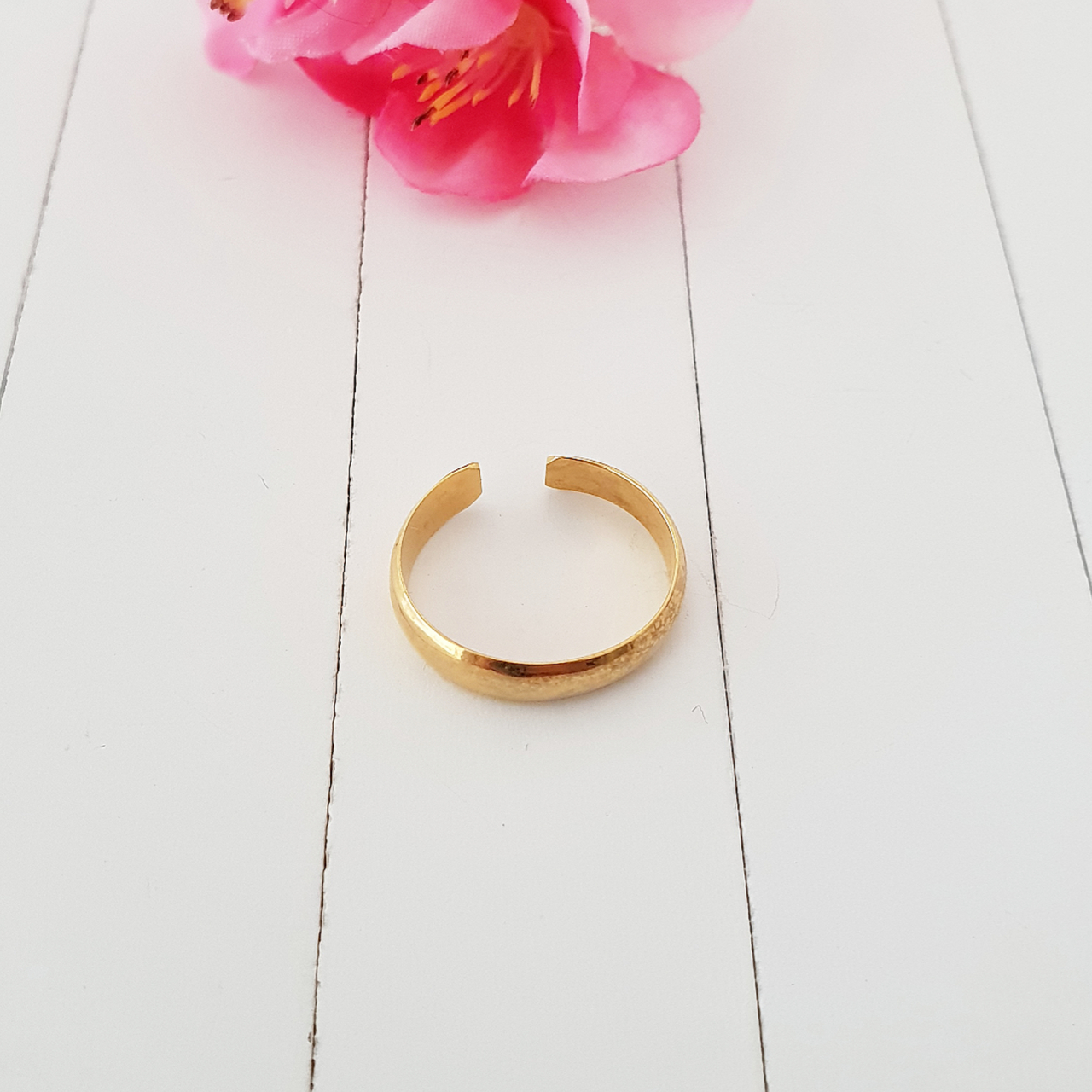 minimalistisch Gehamerde gouden teen ring Hawaiiaanse teen ring verstelbare teen ring teen ring goud teen ringen voor vrouwen goud Gouden teenring Sieraden Lichaamssieraden Teenringen 
